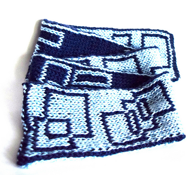 Squares Double Knit Scarf