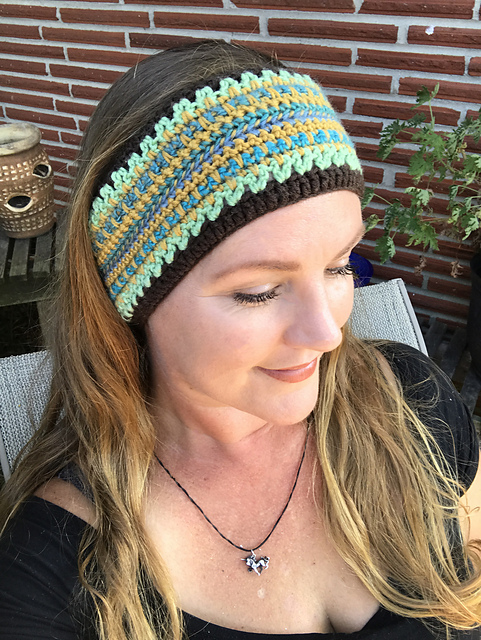 Bohemian Mint Ear Warmer