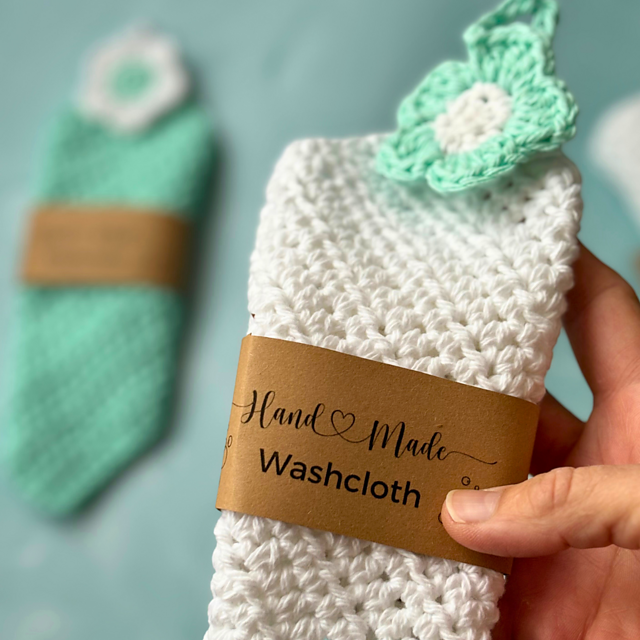 Fresh Flower Washcloth