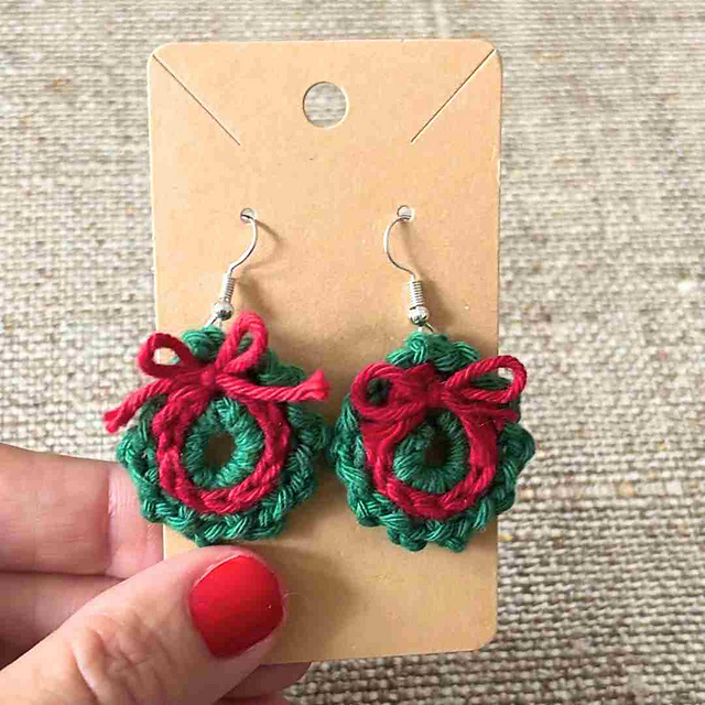 Christmas Wreath Earrings