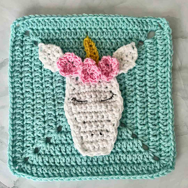Unicorn Granny Square