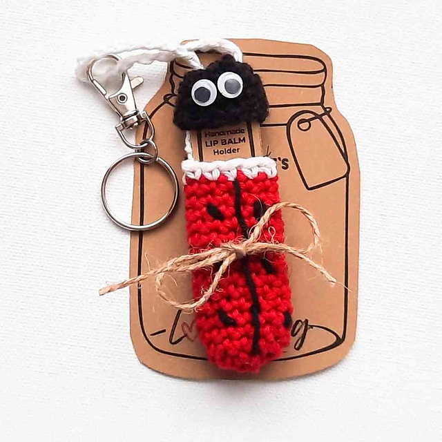 Ladybug Lip Balm Holder