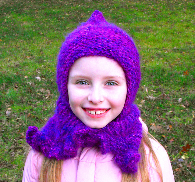 Rose Elf Ruffled Hat Scarf