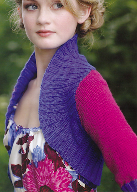Two-Tone Ribbed Shrug