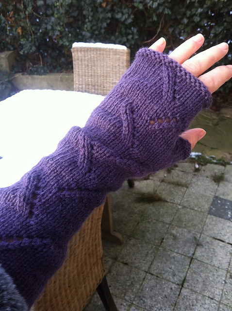Purple Rain Mitts