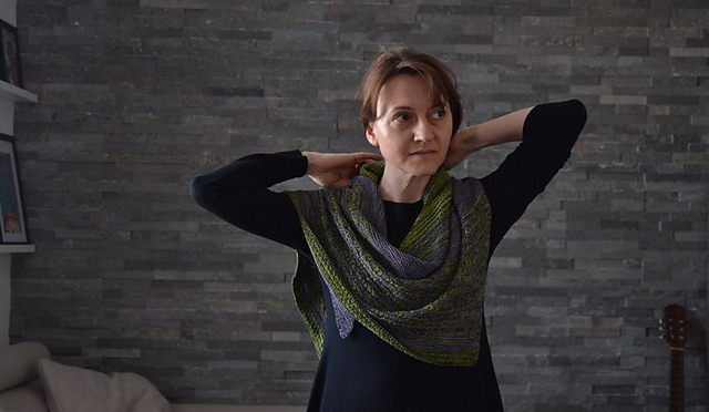 Rosa Crepante shawl