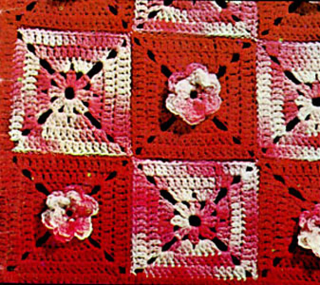 Rose Trellis Afghan #B-252
