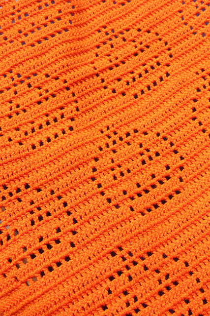 Pumpkins Filet Baby Blanket