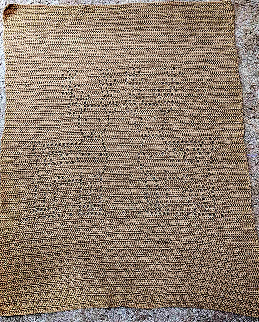 Two Reindeers Filet Blanket