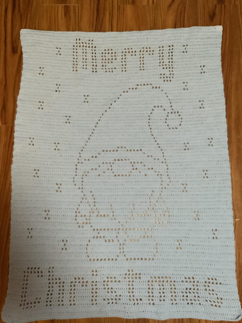 Gonk Merry Christmas Filet Blanket