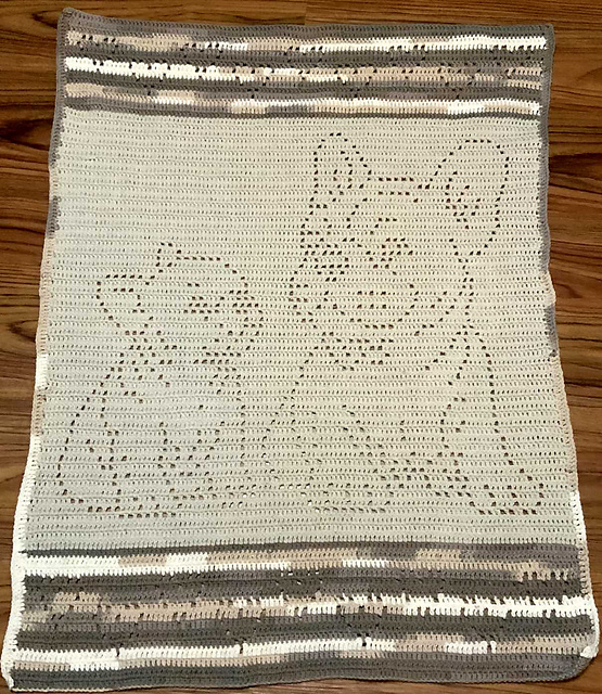 Loving French Bulldogs Filet Blanket