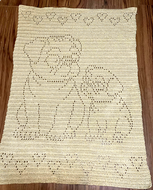 Loving Pugs Filet Blanket
