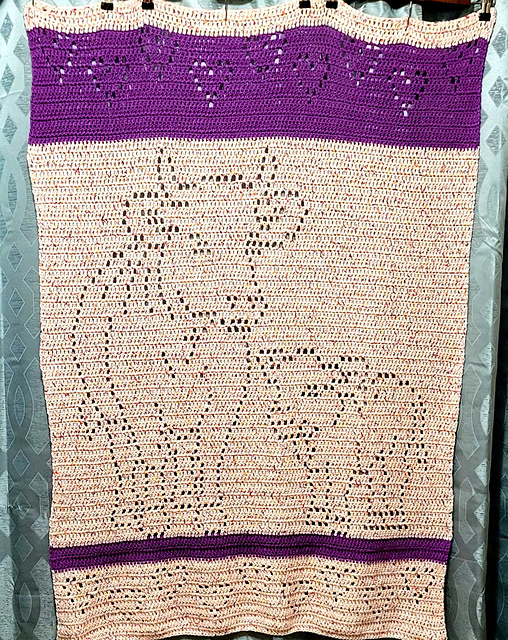 Loving Cows Filet Blanket