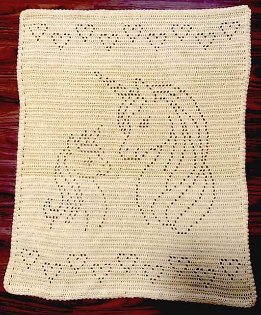 Loving Unicorns Filet Blanket