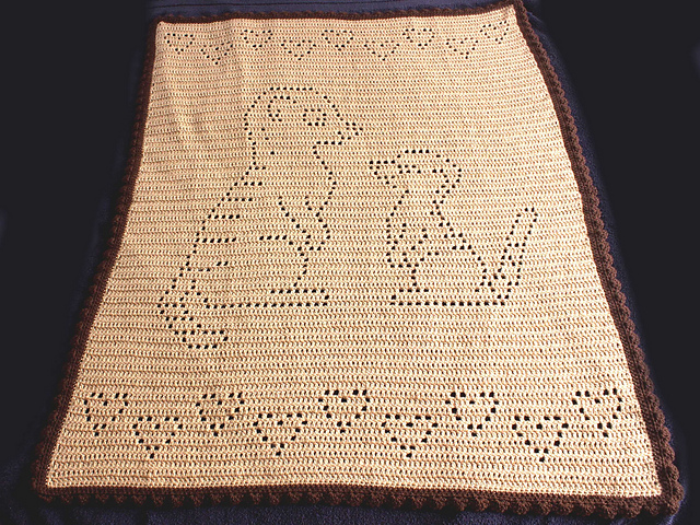 Loving Meerkats Filet Blanket