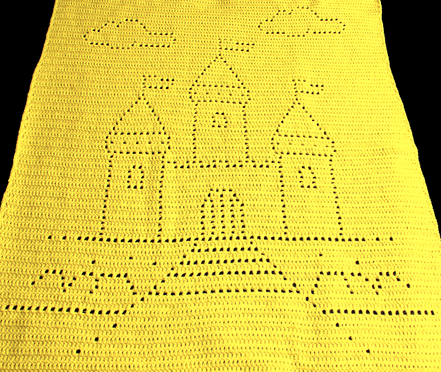 Castle Filet Blanket