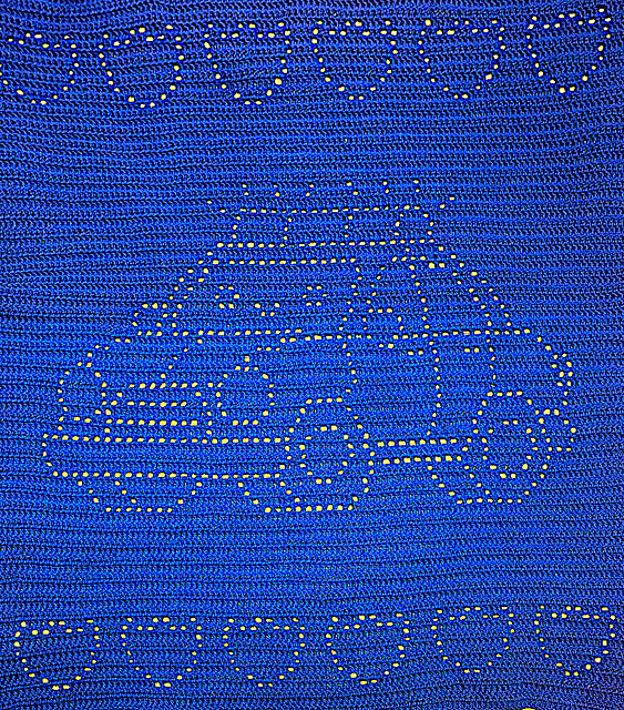 Police Car Filet Blanket