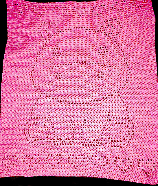 Hippo Filet Blanket