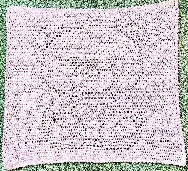 Small Teddy Filet Blanket