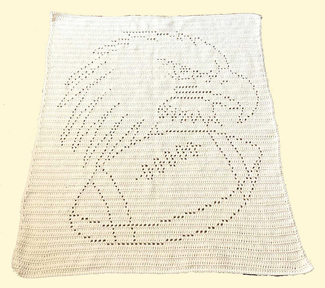 Eagle and Football Filet Blanket