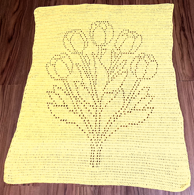 Tulips Filet Blanket