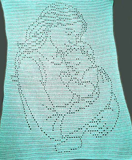 Mother And Baby Filet Blanket