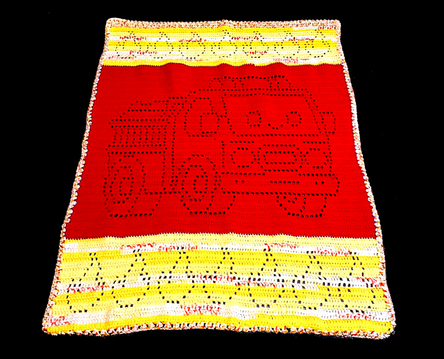 Fire Truck Engine Filet Blanket