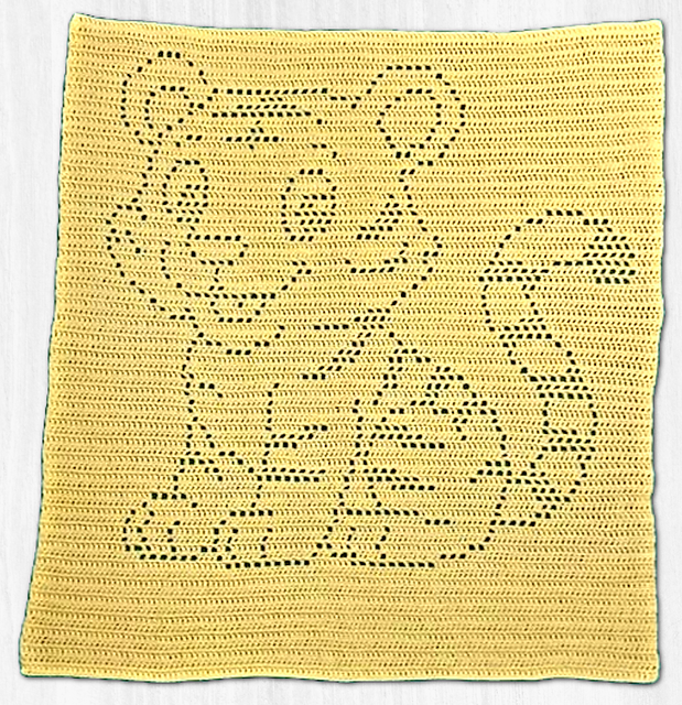 Cute Tiger Filet Blanket