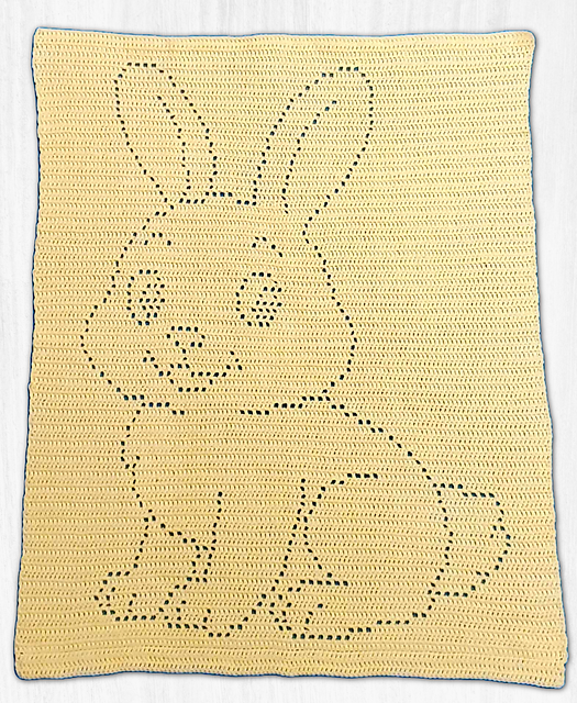 Ravelry: Cute Rabbit Filet Blanket pattern by Carla Gasson