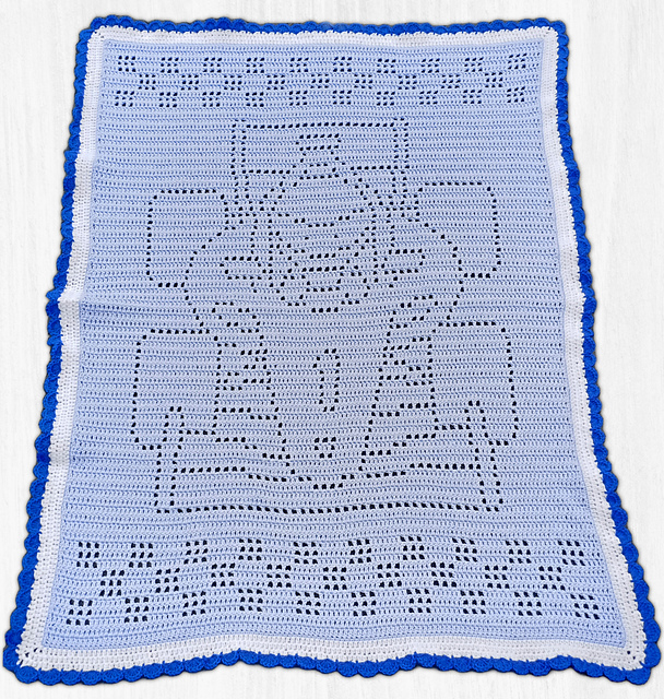 Race Car 1 Filet Blanket