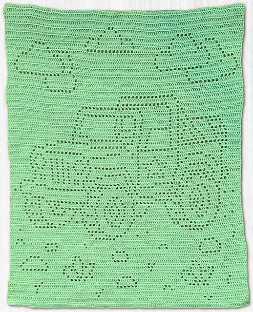 Army Jeep Filet Blanket