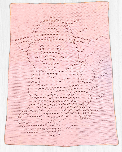 Skateboarding Pig Filet Blanket