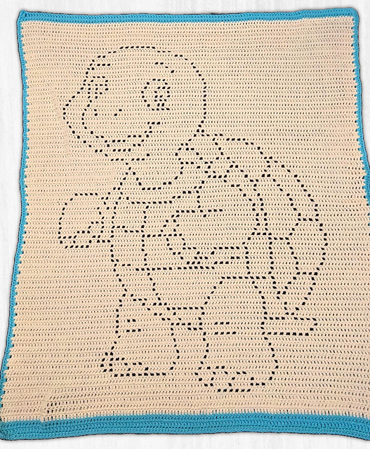 Cute Tortoise Filet Blanket
