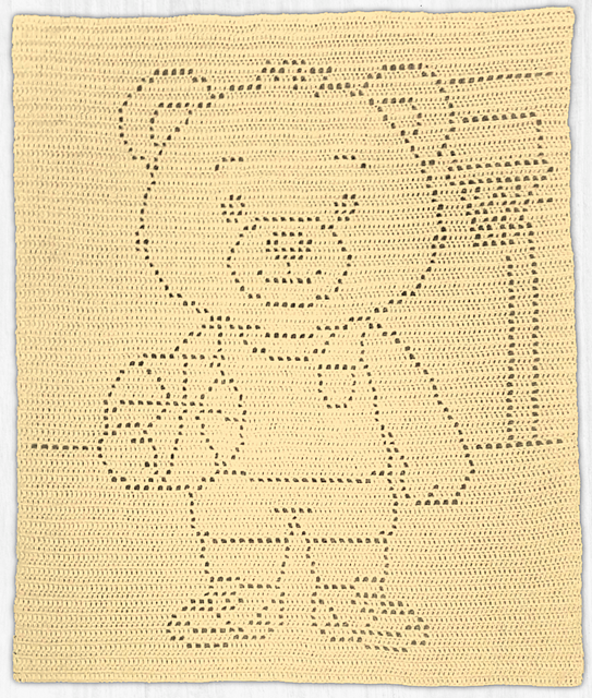 Basketball Bear Filet Blanket