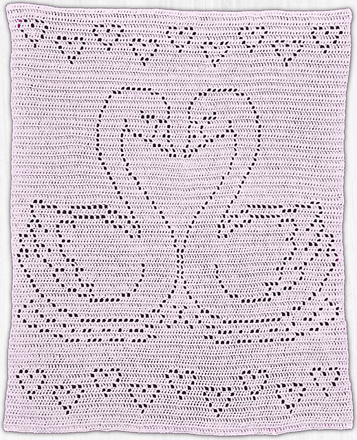 Swans Filet Blanket