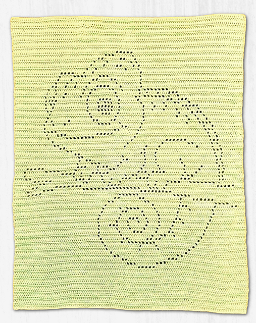 Cute Chameleon Filet Blanket