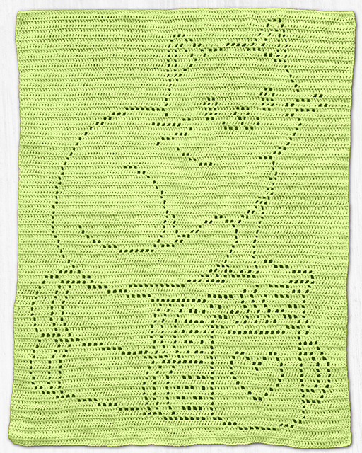Cat On Books Filet Blanket