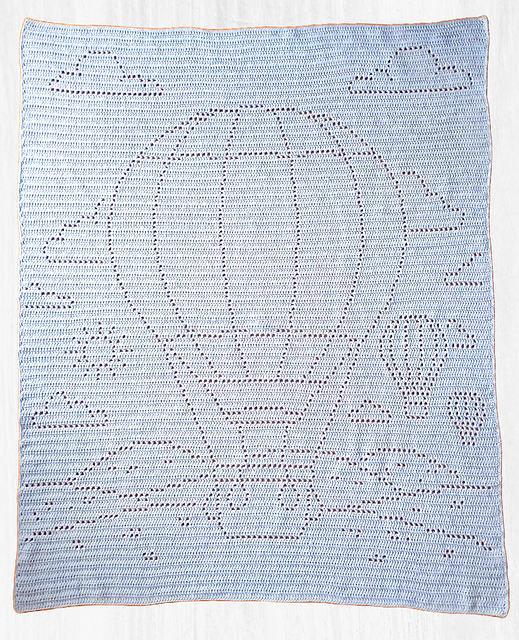 Hot Air Balloons Filet Blanket