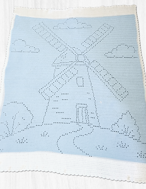 Windmill Filet Blanket