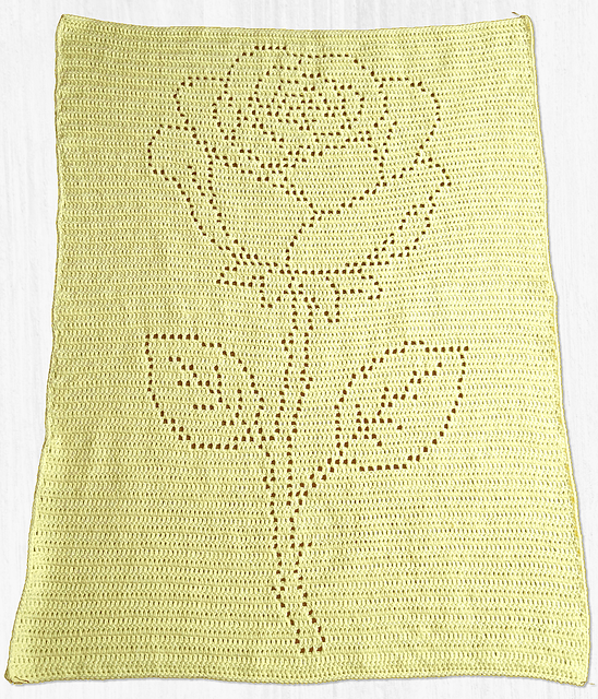 Rose Filet Blanket
