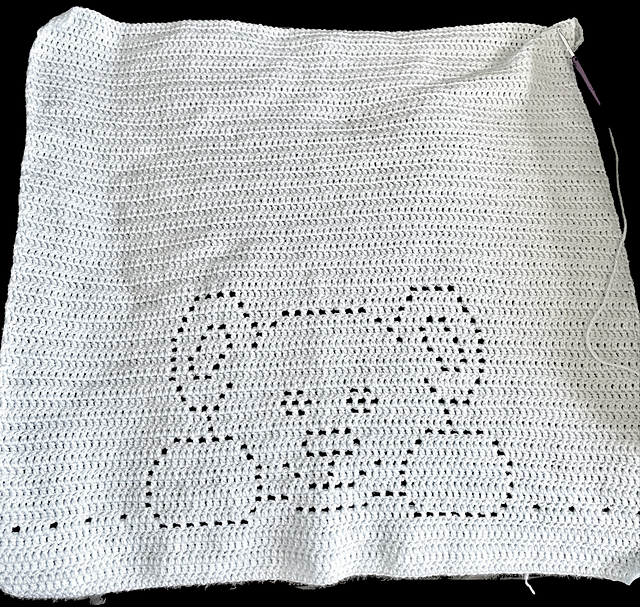 Peeping Bear Baby Blanket
