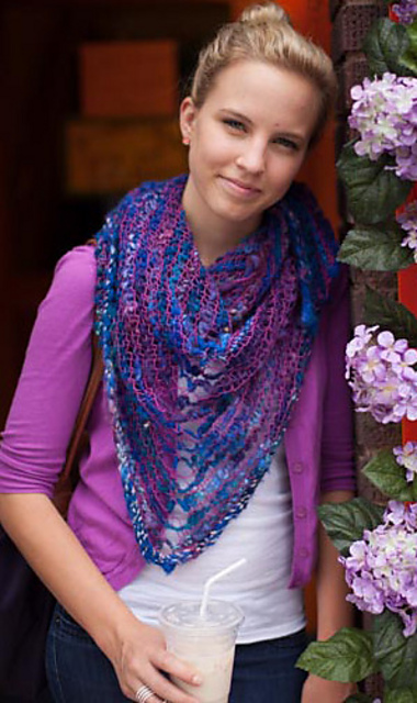 Handspun Wiggle Shawl