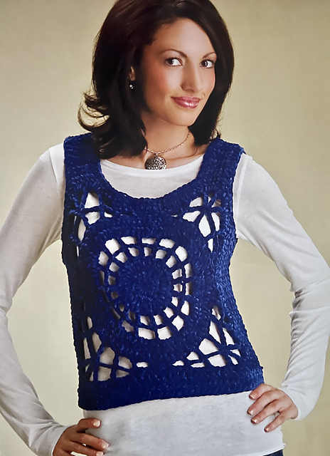 Granny Square Shrink Vest