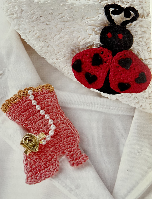 Ladybug & Victorian Boot Pins