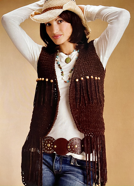 Suede Fringed Vest