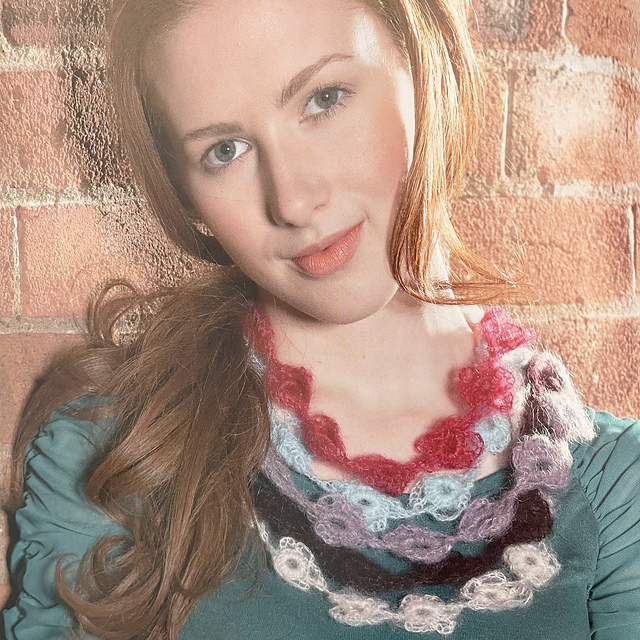 Mohair Flower Necklace