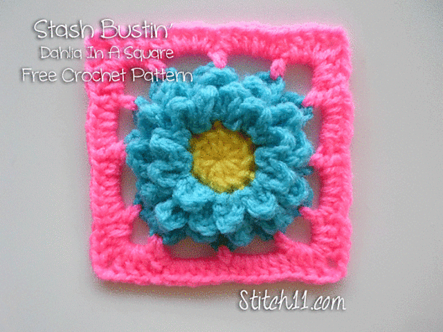 Stash Bustin' Dahlia in a Square