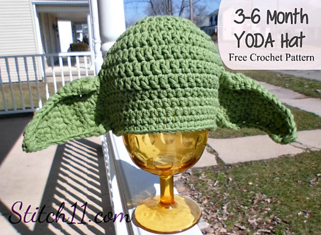 Ravelry: 3-6 Month Yoda Hat pattern by Stitch11