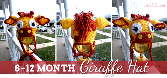 6-12 Month Giraffe Hat