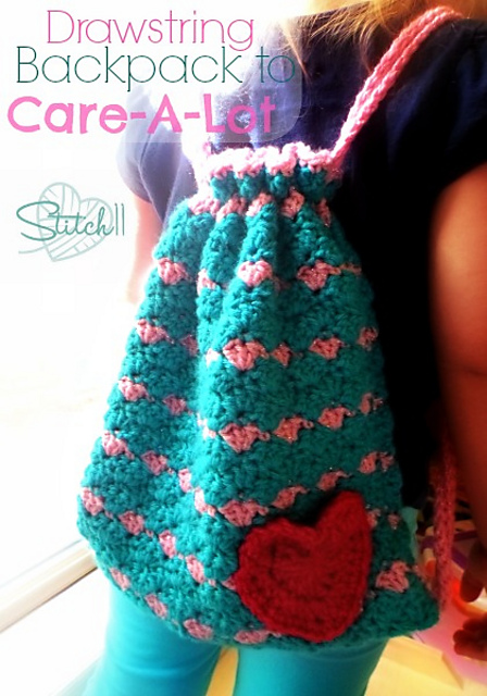 Drawstring Backpack to Care-A-Lot